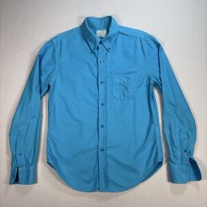 Band of Outsiders Shirt Men's 2 S/M Blue Cotton Made in USA Button Down *READ*